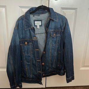 Dark blue oversized jean jacket